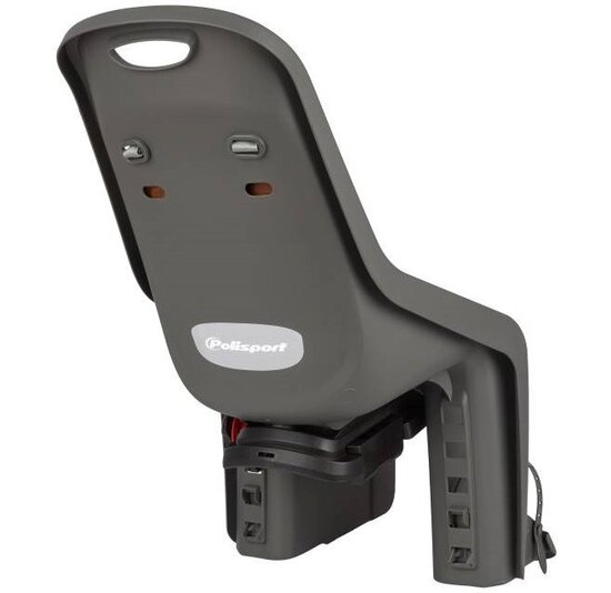 Polisport Bubble Mini+ Fietsstoeltje - Voorzitje - Grijs / Bruin