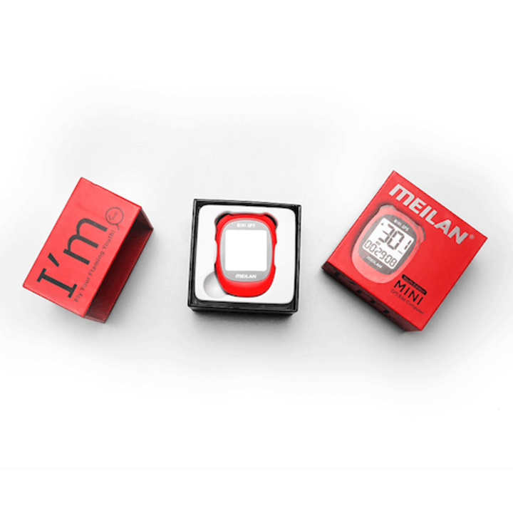 Meilan Luxe Fietscomputer Met GPS - Draadloos - Rood