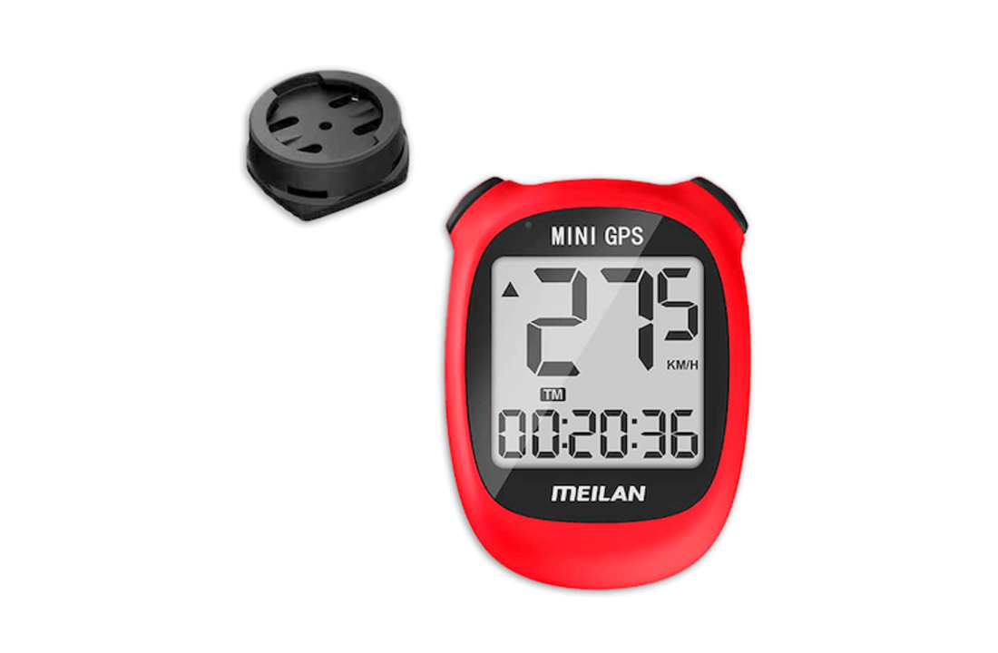 Meilan Luxe Fietscomputer Met GPS - Draadloos - Rood