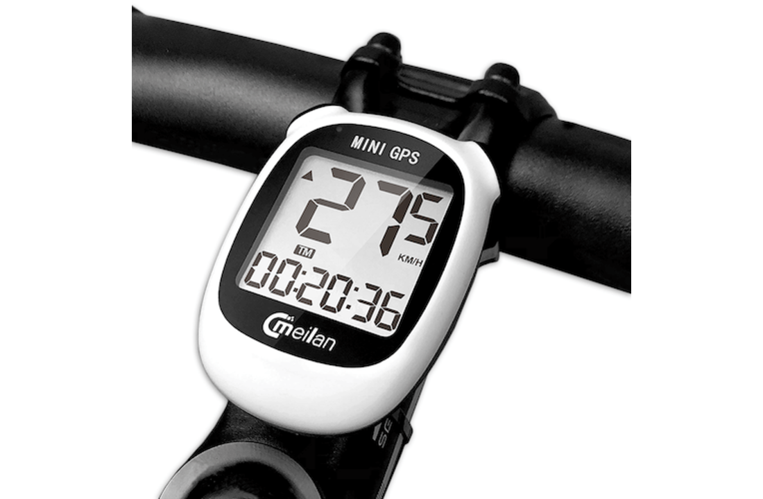 Meilan Luxe Fietscomputer Met GPS - Draadloos - Wit