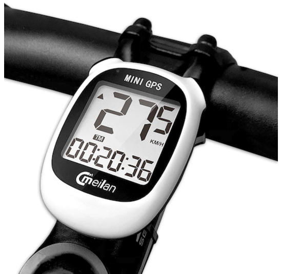 Meilan Luxe Fietscomputer Met GPS - Draadloos - Wit