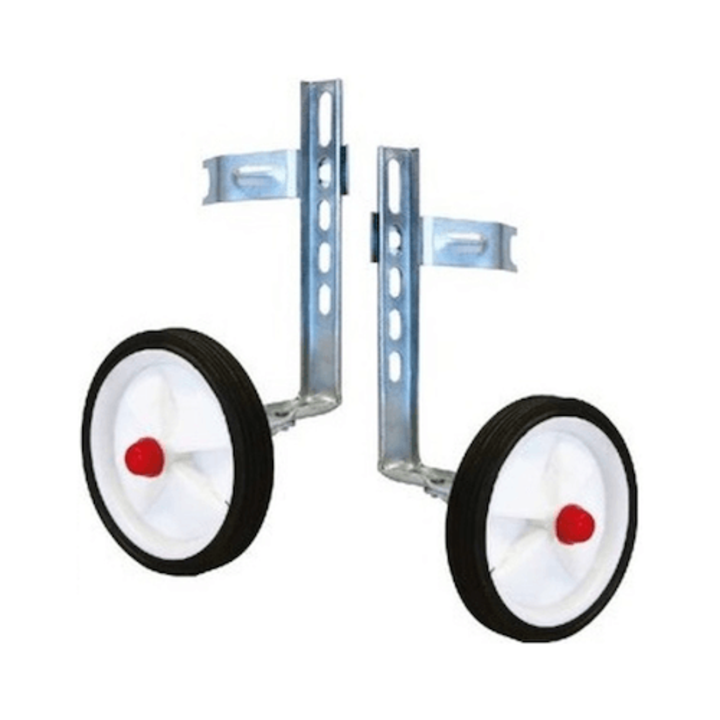 Falkx Zijwieltjes Set - 12'' - 20'' inch - Kunststof - Wit/Zwart