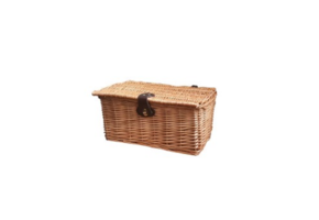 Falkx Rieten Fietsmand - 24L - Rotan - Met Klep