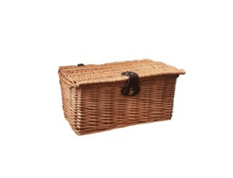 Falkx Rieten Fietsmand XL - 45L - Rotan - Met Klep