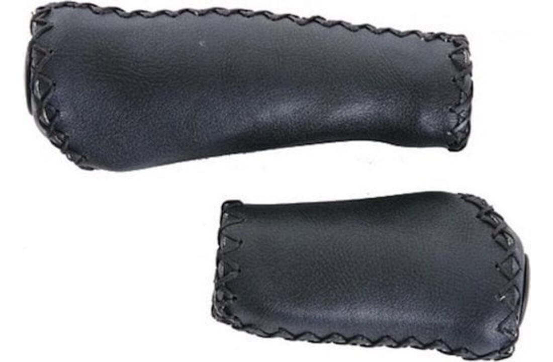 Contec Leren Handvatten - Ergonomisch Gevormd - 92/135mm - Zwart