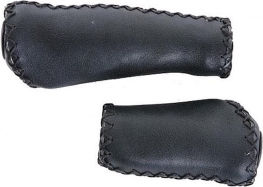 Contec Leren Handvatten - Ergonomisch Gevormd - 92/135mm - Zwart