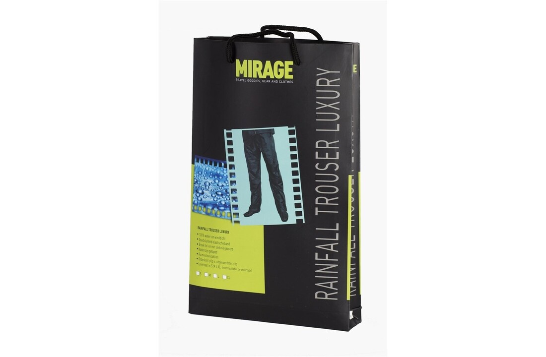 Mirage Regenbroek Luxury - Zwart - Alle Maten