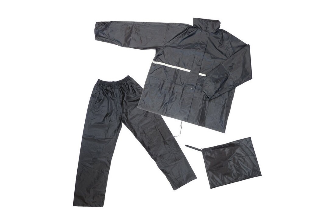 Dresco Regenpak Unisex - Zwart - Alle Maten