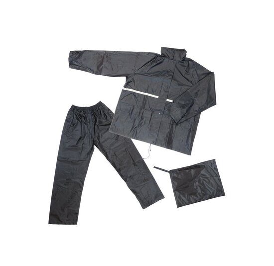 Dresco Regenpak Unisex - Zwart - Alle Maten