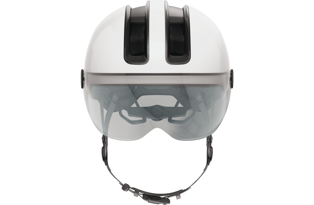 Abus Hud-Y ACE Fietshelm - Shiny White