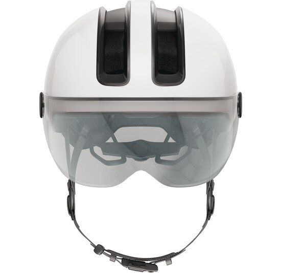 Abus Hud-Y ACE Fietshelm - Shiny White