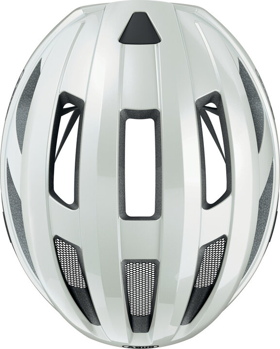 Abus Fietshelm Macator - Pearl White - Inclusief Afneembaar Vizier