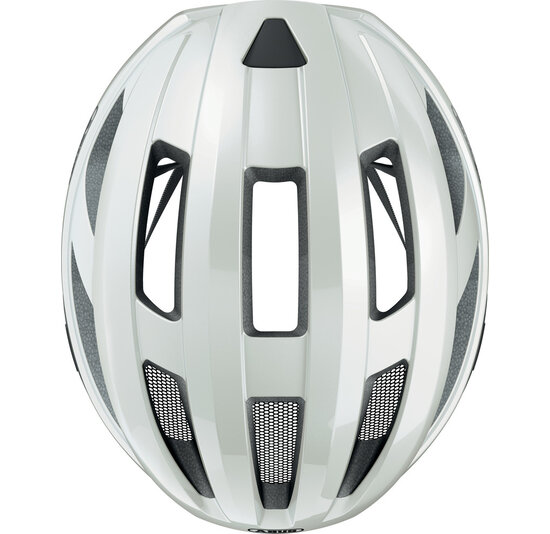 Abus Fietshelm Macator - Pearl White - Inclusief Afneembaar Vizier