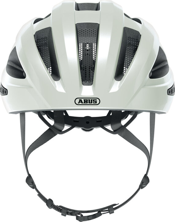 Abus Fietshelm Macator - Pearl White - Inclusief Afneembaar Vizier