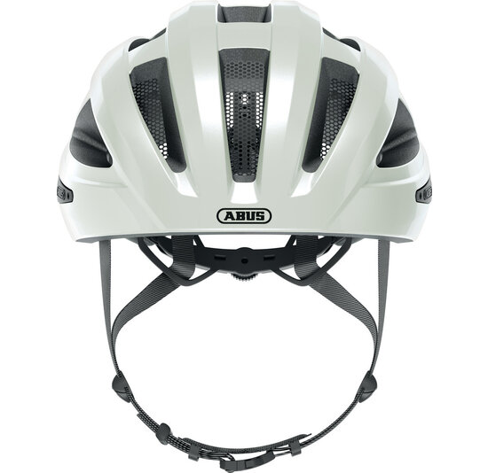 Abus Fietshelm Macator - Pearl White - Inclusief Afneembaar Vizier
