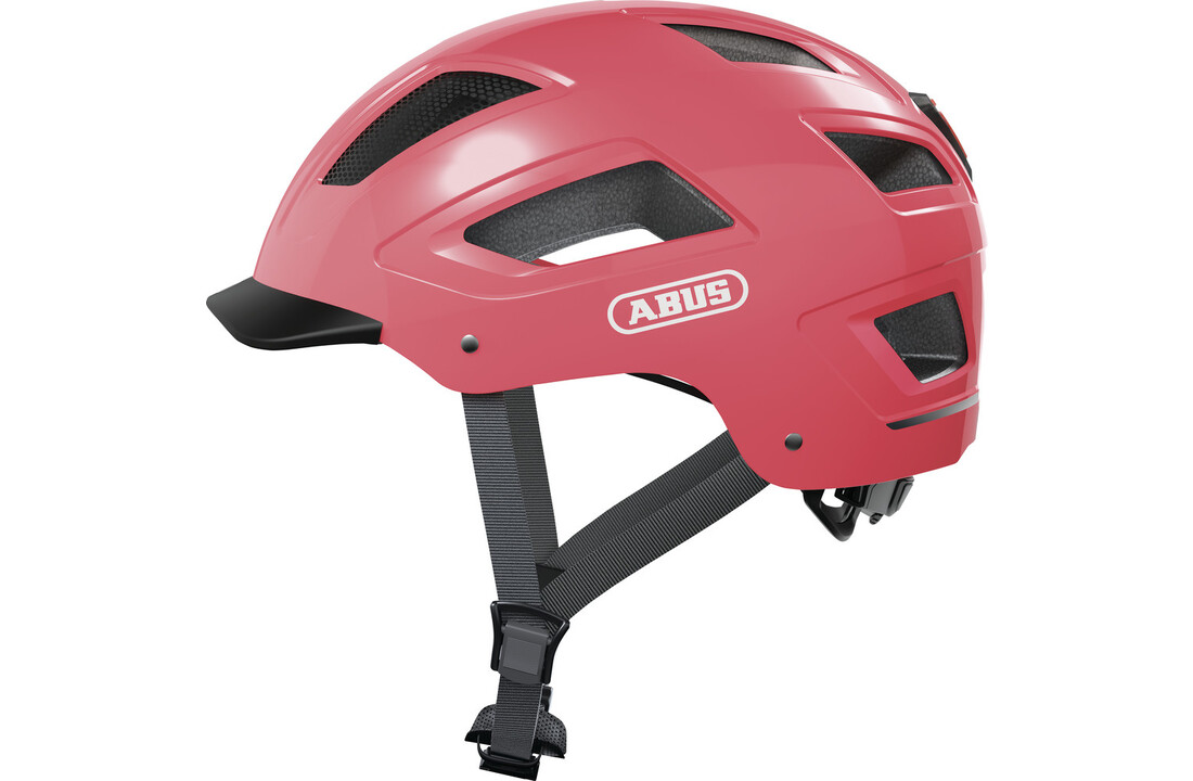Abus Fietshelm Hyban 2.0 - Living Coral
