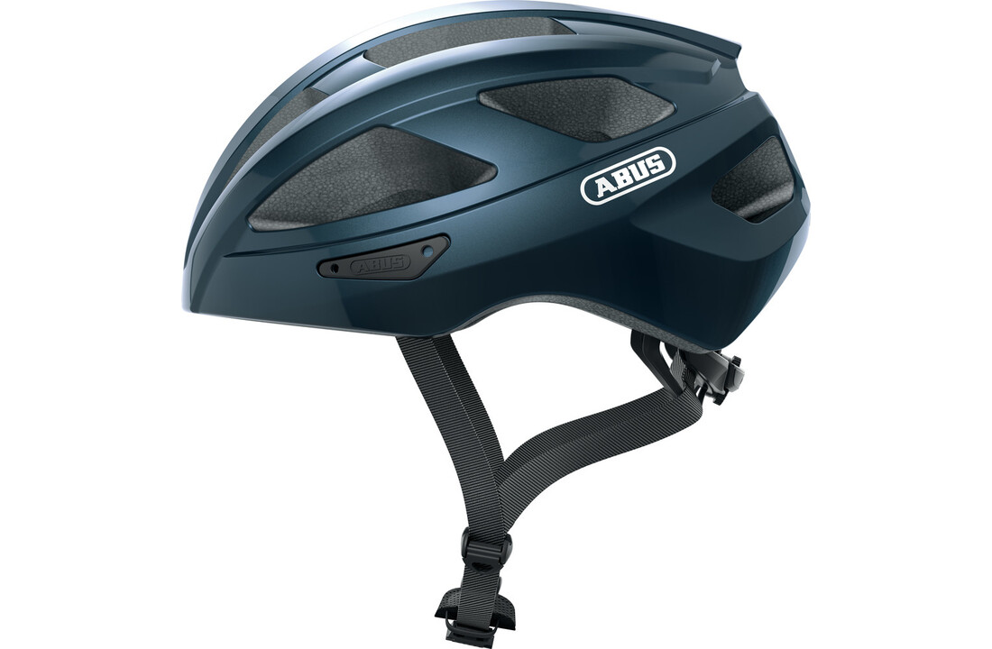 Abus Fietshelm Macator - Midnight Blue - Inclusief Afneembaar Vizier