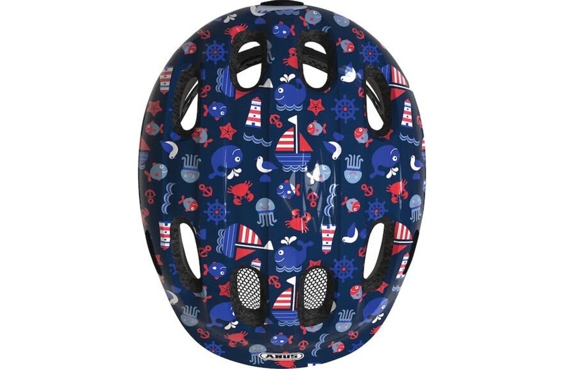 Abus Kinder Fietshelm Smiley 2.1 - Blue Maritim