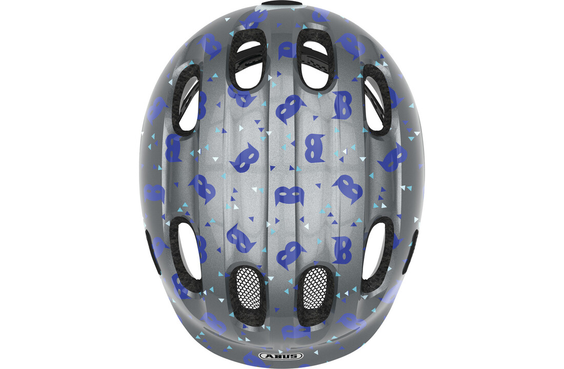 Abus Kinder Fietshelm Smiley 2.1 - Blue Mask