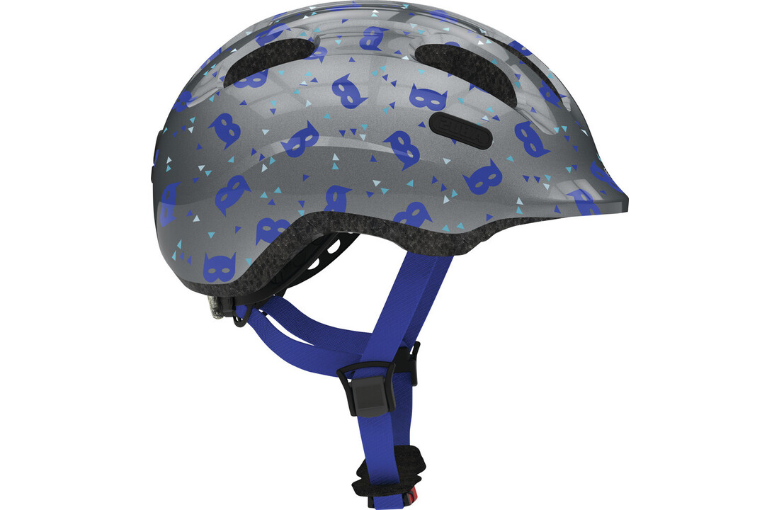 Abus Kinder Fietshelm Smiley 2.1 - Blue Mask