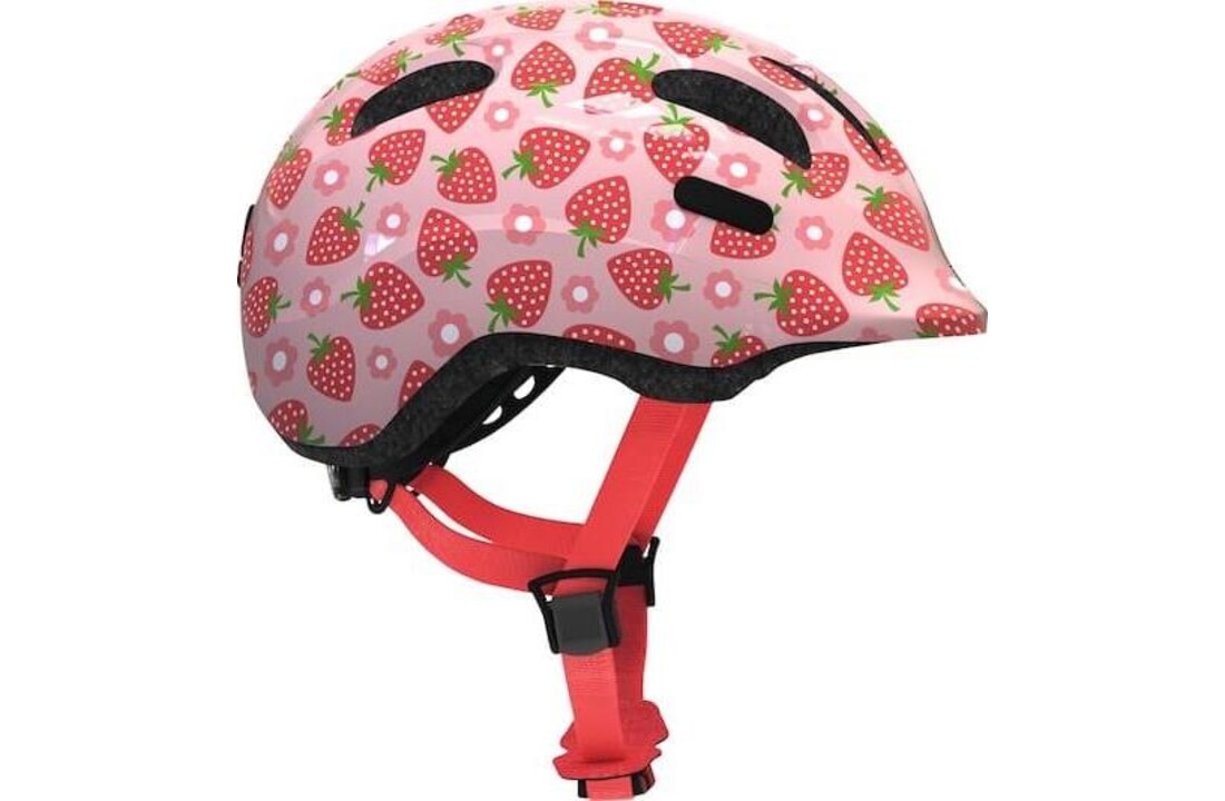 Abus Kinder Fietshelm Smiley 2.1 - Rose Strawberry