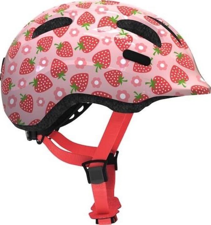 Abus Kinder Fietshelm Smiley 2.1 - Rose Strawberry