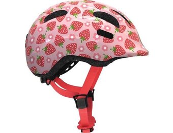 Abus Kinder Fietshelm Smiley 2.1 - Rose Strawberry