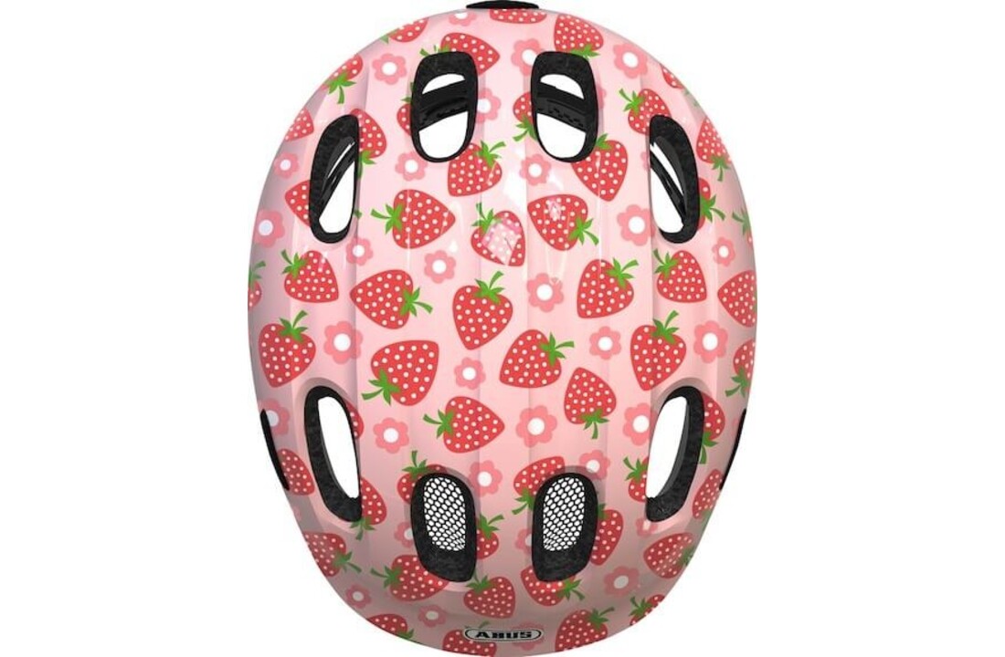 Abus Kinder Fietshelm Smiley 2.1 - Rose Strawberry