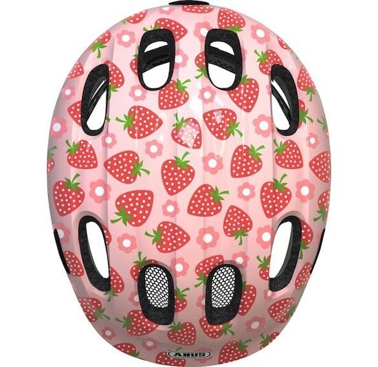 Abus Kinder Fietshelm Smiley 2.1 - Rose Strawberry