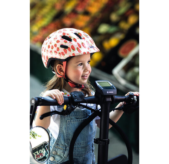 Abus Kinder Fietshelm Smiley 2.1 - Rose Strawberry