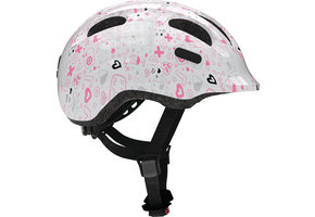 Abus Kinder Fietshelm Smiley 2.1 - White Crush