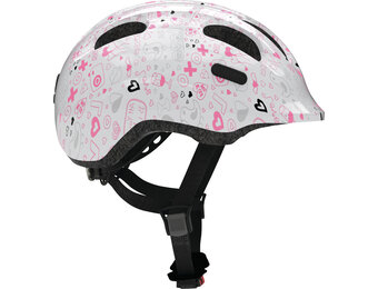 Abus Kinder Fietshelm Smiley 2.1 - White Crush