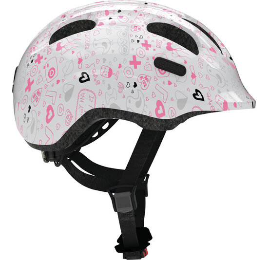 Abus Kinder Fietshelm Smiley 2.1 - White Crush