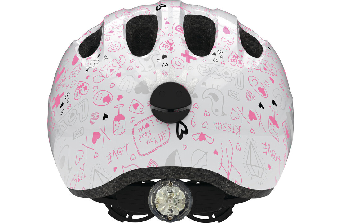 Abus Kinder Fietshelm Smiley 2.1 - White Crush