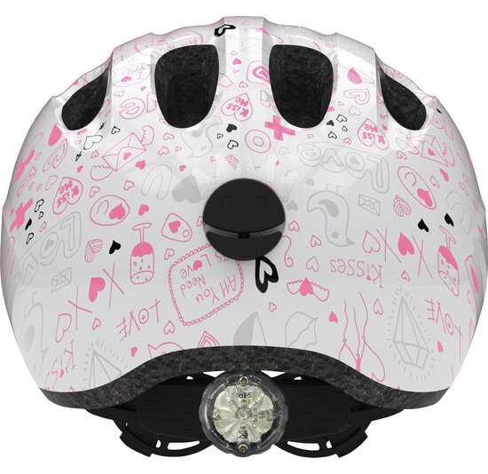 Abus Kinder Fietshelm Smiley 2.1 - White Crush