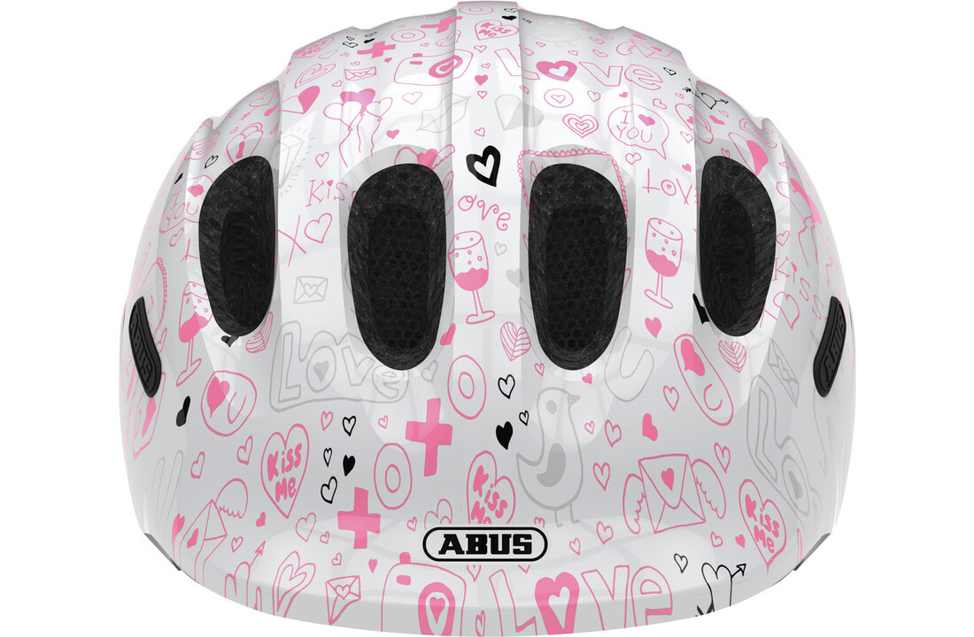 Abus Kinder Fietshelm Smiley 2.1 - White Crush