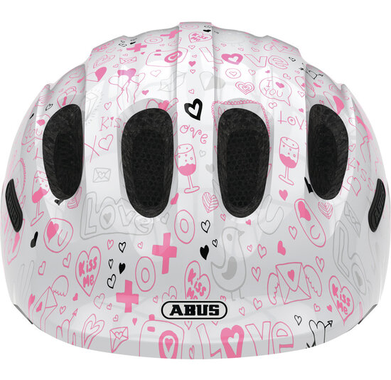 Abus Kinder Fietshelm Smiley 2.1 - White Crush