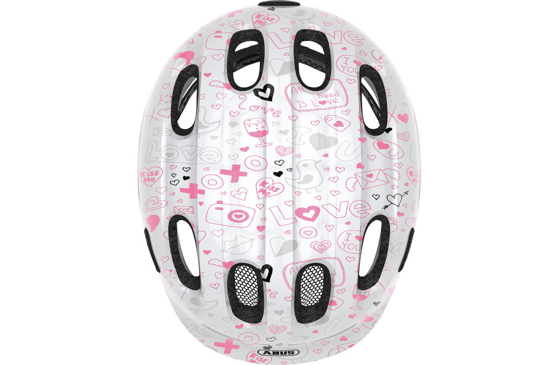 Abus Kinder Fietshelm Smiley 2.1 - White Crush