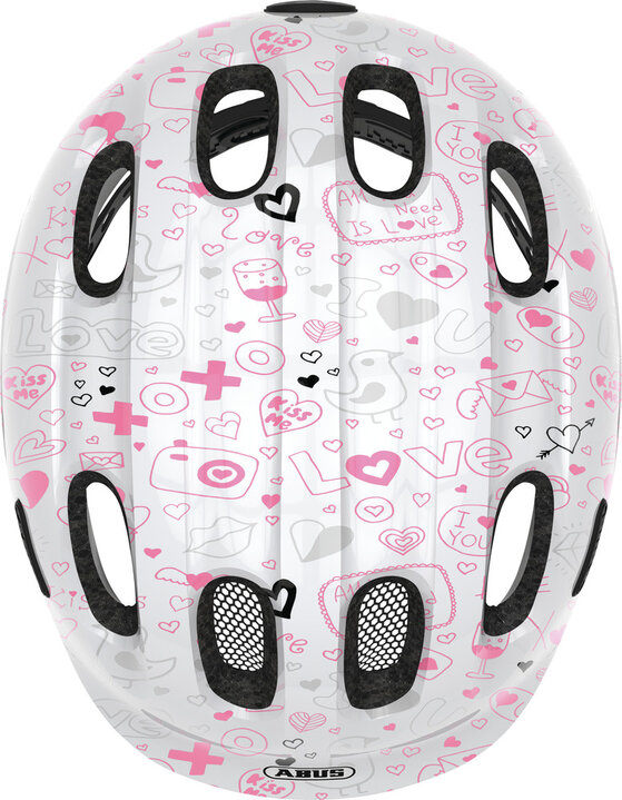Abus Kinder Fietshelm Smiley 2.1 - White Crush