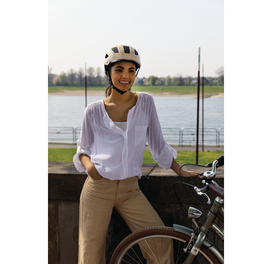 Abus Fietshelm Hyban 2.0 - Cannoli Cream