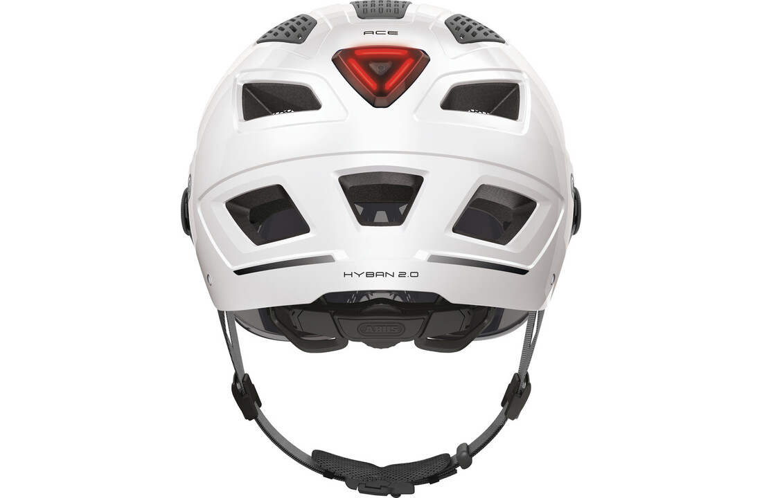Abus Fietshelm Hyban 2.0 ACE - Polar White