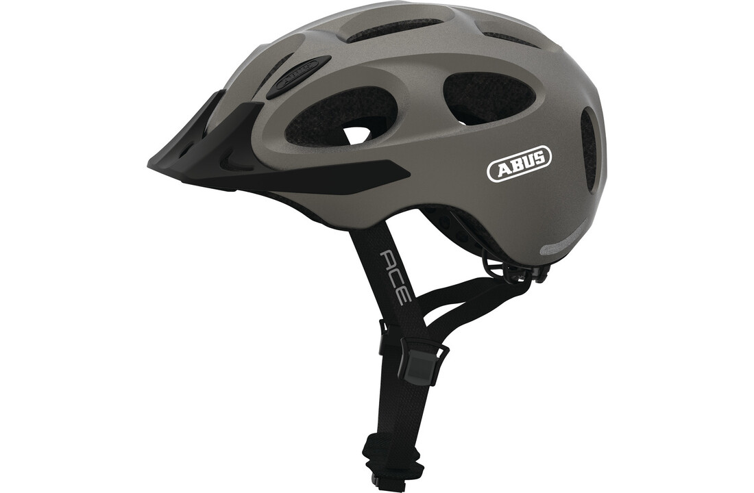 Abus Fietshelm Youn-I ACE - Metallic Silver