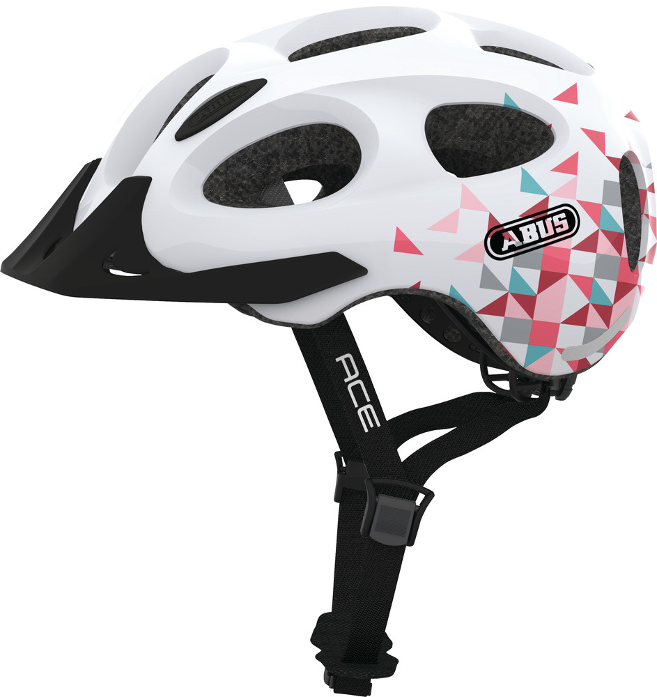 Abus Fietshelm Youn-I ACE - White Prism