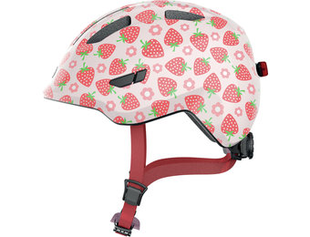 Abus Smiley 3.0 LED - Rose Strawberry - Kinder Fietshelm