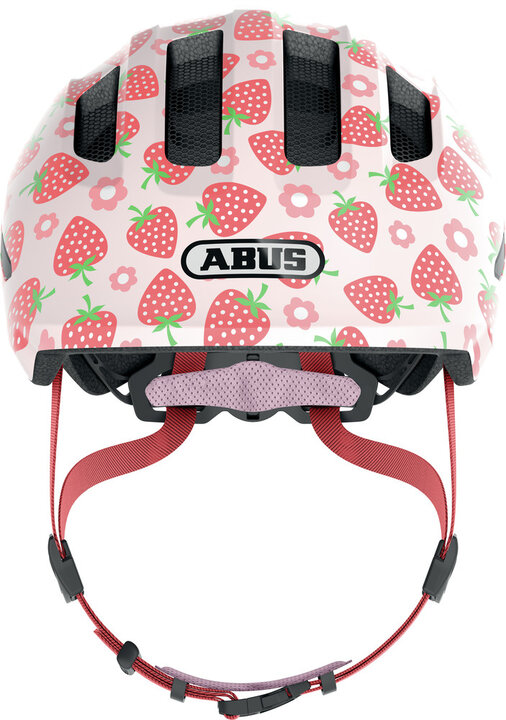 Abus Smiley 3.0 LED - Rose Strawberry - Kinder Fietshelm