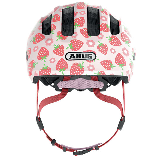 Abus Smiley 3.0 LED - Rose Strawberry - Kinder Fietshelm