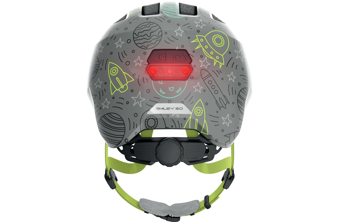 Abus Smiley 3.0 LED - Grey Space - Kinder Fietshelm