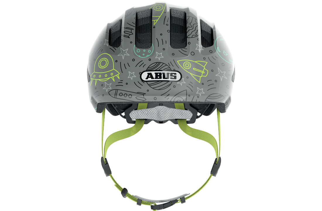 Abus Smiley 3.0 LED - Grey Space - Kinder Fietshelm