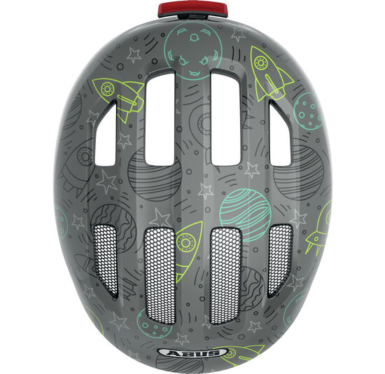 Abus Smiley 3.0 LED - Grey Space - Kinder Fietshelm