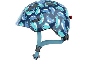 Abus Smiley 3.0 LED - Blue Car - Kinder Fietshelm